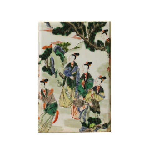 porcelain jar - flower bird - pair jar