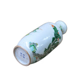 Chinese Distressed Off White Porcelain People Scenery Vase ws1081S