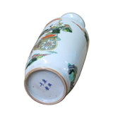 Chinese Distressed Off White Porcelain People Scenery Vase ws1082S