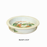 Chinese Distressed Off White Porcelain People Scenery Plate ws1083S