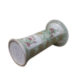 Chinese Distressed Off White Porcelain Wide Mouth Flower Vase ws1085S