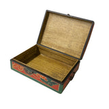 Tibetan Style Dimensional Foo Dog Head Graphic Rectangular Box ws1094S