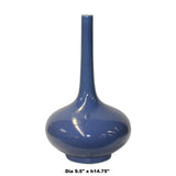 Midnight Blue Glaze Porcelain Plain Long Neck Vase ws1133S