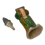 Chinese Green Tri-Color Ceramic Ancient Dressing Art Figure ws1184S