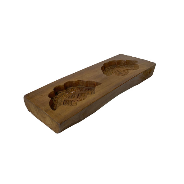 Vintage Wood Flower Pattern Cake Maker Mold Board ws1185S Vintage Wood Flower Pattern Cake Maker Mold Board ws1185S