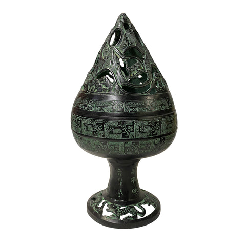 green bronze - ancient chinese art - oriental metal art