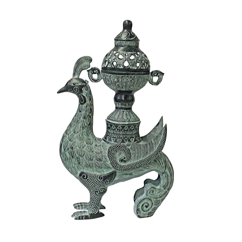 green bronze - ancient chinese art - oriental metal art