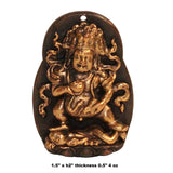 Chinese Handmade Metal Tibetan Zambala Jambhala Pendant Display ws304S