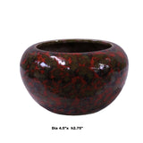 Chinese Handmade Ox Blood Red Marks Ceramic Incense Holder Urn ws347S