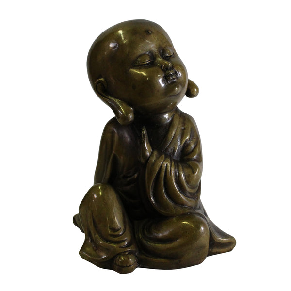 Chinese Oriental Fine Bronze Metal Small Lohon Monk Display Figure ws421S Chinese Oriental Fine Bronze Metal Small Lohon Monk Display Figure ws421S