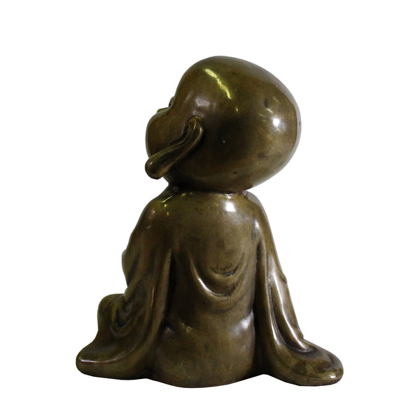 Chinese Oriental Fine Bronze Metal Small Lohon Monk Display Figure ws421S Chinese Oriental Fine Bronze Metal Small Lohon Monk Display Figure ws421S