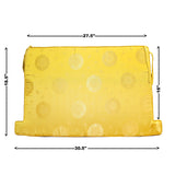 A2 Chinese Oriental Golden Yellow Silk Fabric Rectangular Seat Cushion Pad ws607S