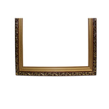 F6 Wood Golden Scroll Motif Rim Rectangular Picture Painting Frame ws682CS