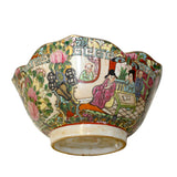 Chinese Oriental Porcelain People Scenery Bowl Container Decor ws788S