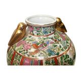 Chinese Oriental Porcelain People Scenery Golden Birds Vase ws793S