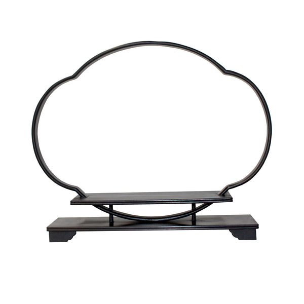 Chinese Dark Rosewood Flower Shape Table Top Display Stand Easel ws880S Chinese Dark Rosewood Flower Shape Table Top Display Stand Easel ws880S