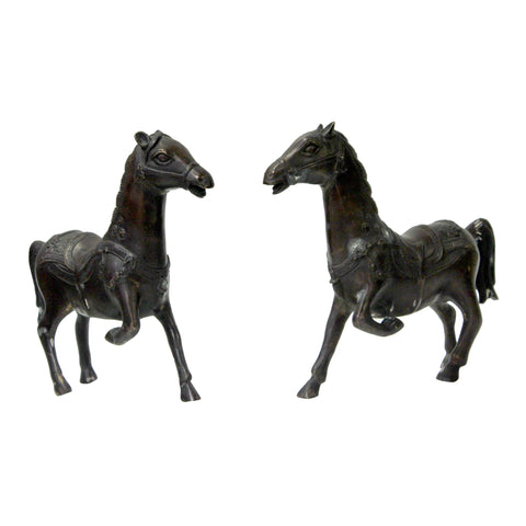 horse figure - oriental horse - metal horse figure