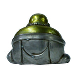 Chinese Oriental Rustic Bronze Metal Happy Buddha Statue Figure ws988S