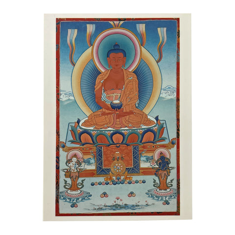 Tibetan Amitabha Buddha 阿彌陀佛 Thangka Card TBS406