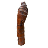 Natural Bamboo Curved Old Man Fishing Art Figure  ws4788S