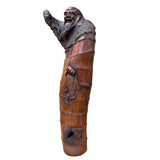 Natural Bamboo Curved Old Man Fishing Art Figure  ws4788S