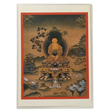 Tibetan Amitabha Buddha 阿彌陀佛 Thangka Card TBS407