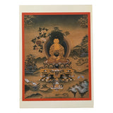 Tibetan Amitabha Buddha 阿彌陀佛 Thangka Card TBS407