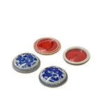 Chinese Red Seal Ink Paste Ceramic Container