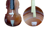 Handmade Gemstone Agate Instrument Miniature Display Art