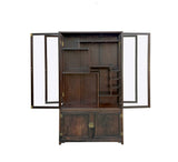 Dark Brown Wood Display Case