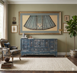 Chinese silk fabric wall decor