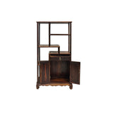 handcrafted rosewood curio stand