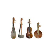 Agate Stone Miniature Chinese Musical Instruments Decorative Set