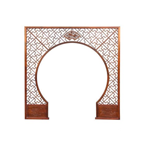 Chinese Wood Arch Panel