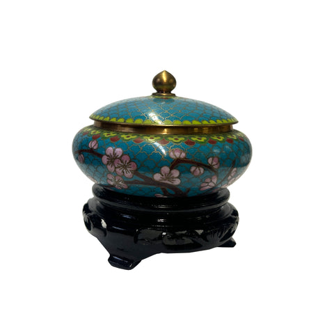 Chinese Cloisonne Container Jar