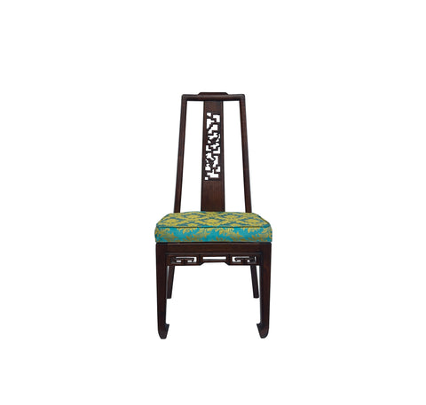 Ancient Dragon Carved Back Panel Dining Chair – Chinese Antique Furniture