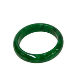 Handcrafted Chinese Green Jade Bracelet Bangle Jewelry