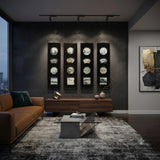 Chinese Rosewood Dream Stone Scenery Wall Panel Set 4 Pieces cs5067S
