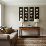 Chinese Rosewood Dream Stone Scenery Wall Panel Set 4 Pieces cs5067S