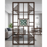 Chinese Ru-Yi Coin Dark Green Mix Glaze Wall Floor Clay Tile GB222S