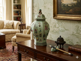 collectible Chinese celadon ceramic vase