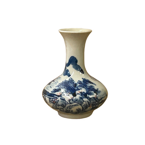Hand-painted shanshui landscape porcelain