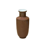coffee brown ceramic vase