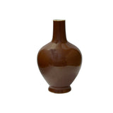 Vintage monochrome brown porcelain vessel