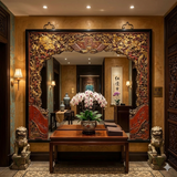 antique style wall mirror