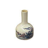 Small Asian floral graphic vase