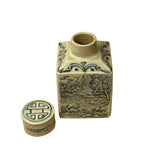 Hand-painted Chinese landscape jar