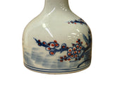 Small round Chinese blossom flower vase