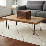 Oriental Cloud Scroll Relief Motif Treasure Chest Box Brown Color Wood GB263S