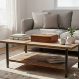 Oriental Cloud Scroll Dragons Relief Motif Treasure Chest Box GB264S